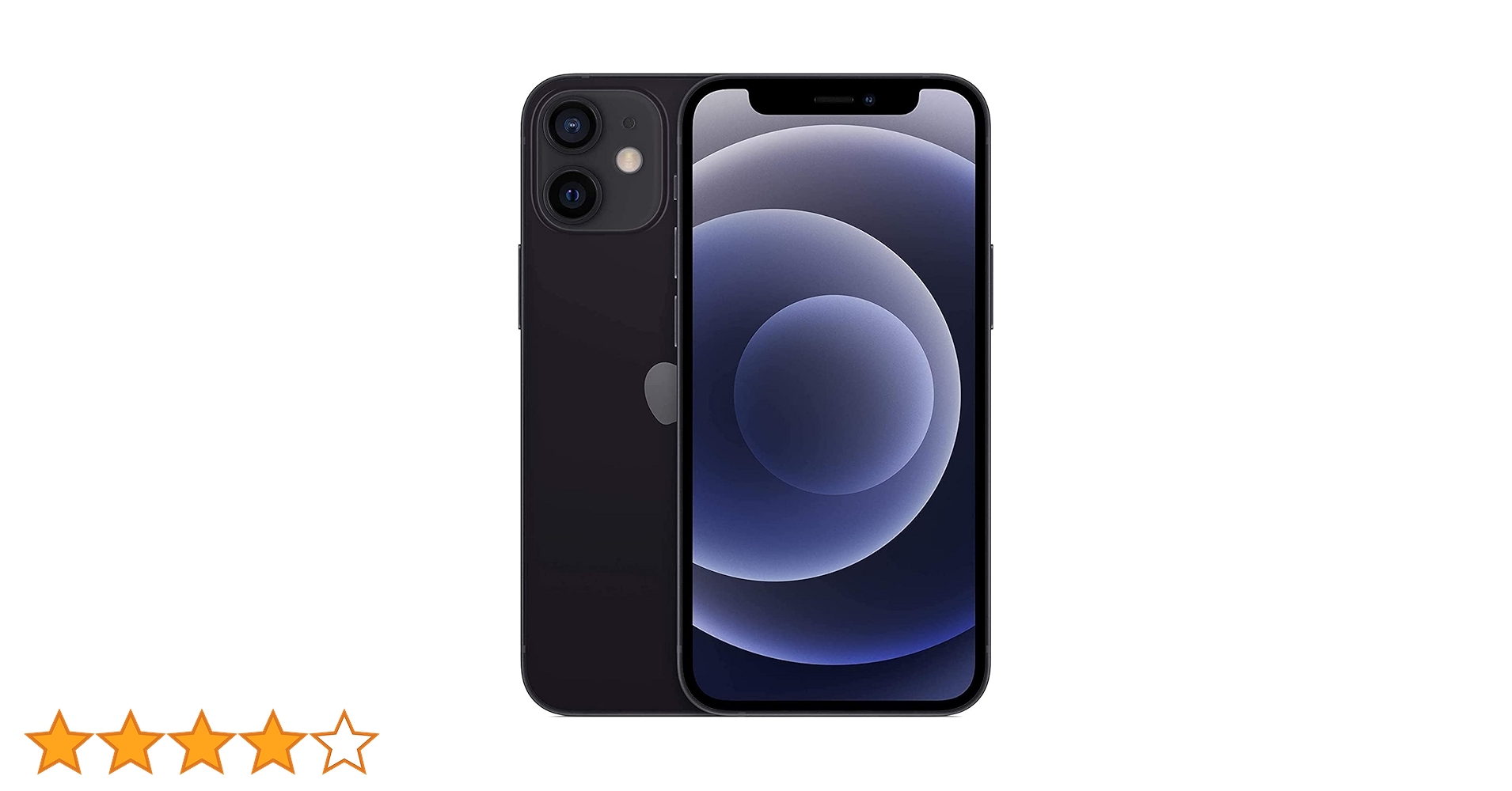 iPhone12mini 128GB SIMフリー ミッドナイト 80% IPhone 12 Mini 128GB Black Unlocked Renewed w/ OLED Display